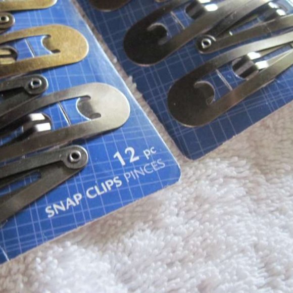 12 Goody Classics Keala Metallic Colored Metal Hair Snap Contour Clips Bronze - Picture 4 of 7